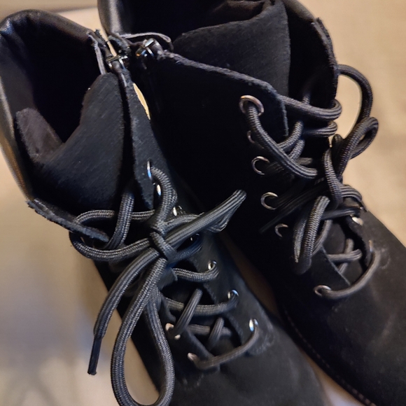 Vaneli Zeno Water Resistant Black Lace up Boots with zipper entry, Sz 9 - Picture 5 of 11